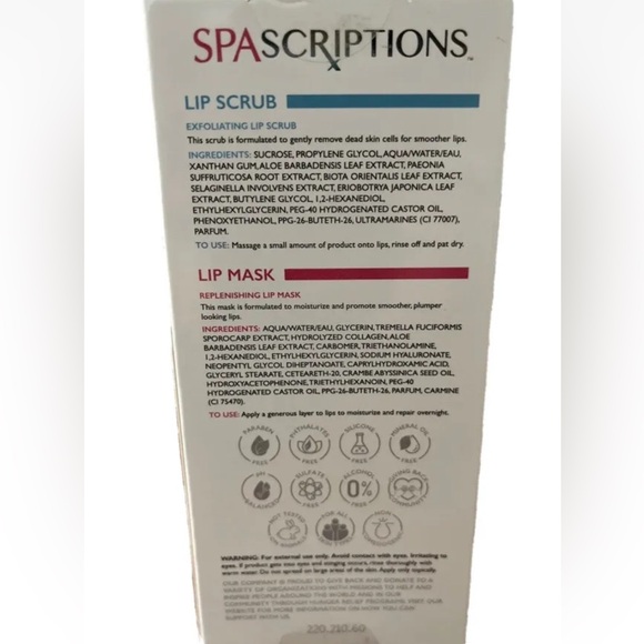 2packof 2 SpaScriptions Lip TherapyKit GummyBearScrub/CottonCandyMask 1.7oz each - Picture 3 of 3